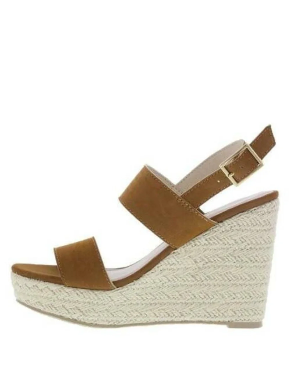 Womens Espadrille Wedge Sandals 11 Montego Bay Brown Whimsy Platform Fx Leather